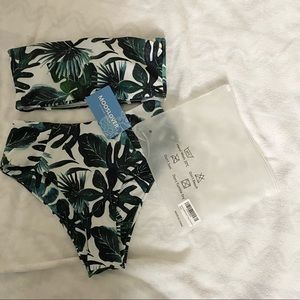 Brand New Two Piece High Waist Bandeau Swimsuit